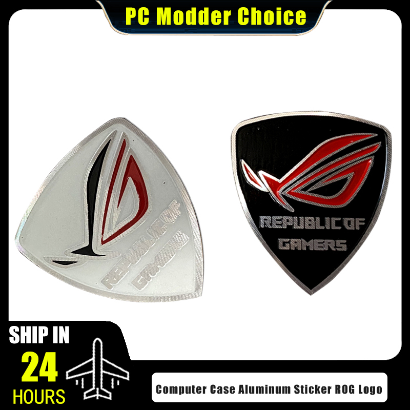 Pc Gaming Quotes - Computer Case Aluminum Sticker ROG Logo