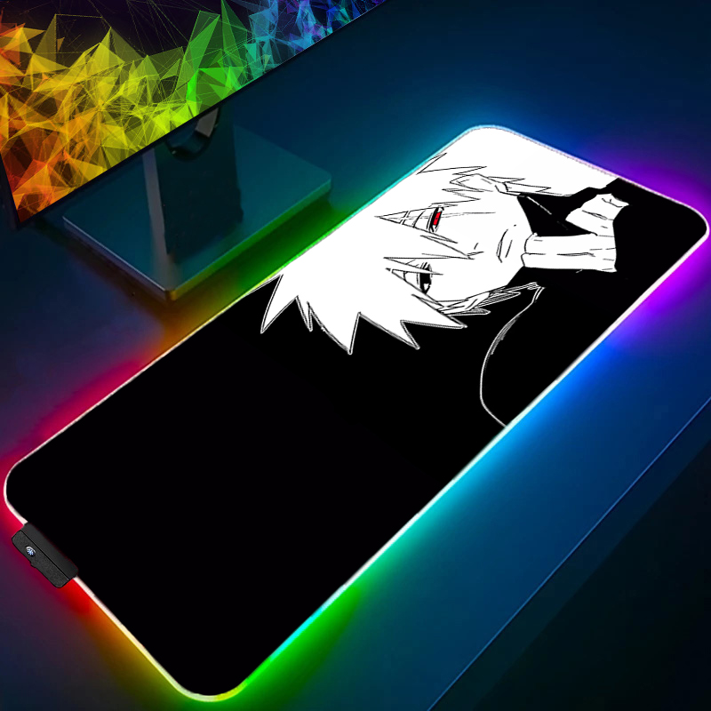 Pc Gaming Naruto - RGB Mouse Pad Naruto Kakashi Hatake