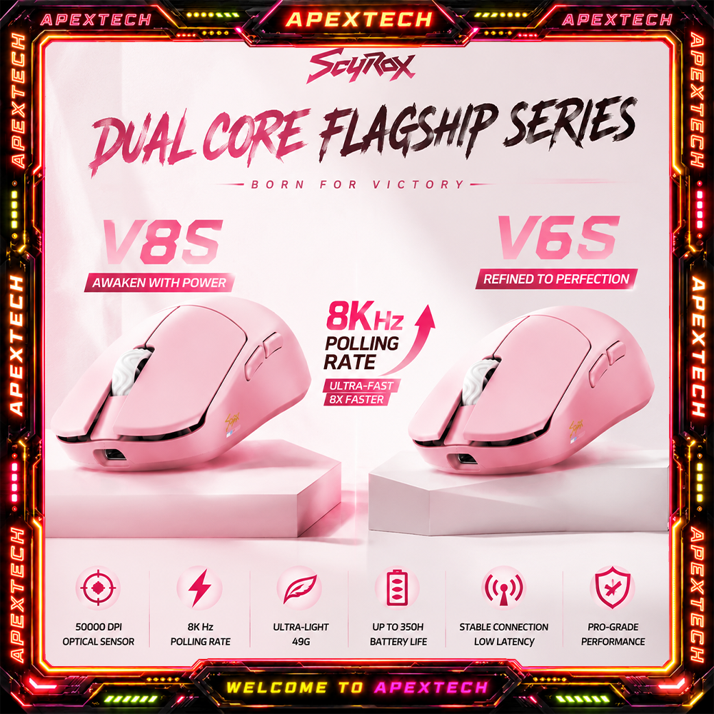 Wireless Gaming Mouse - Scyrox V8s V6s Lightweight Wireless Mouse