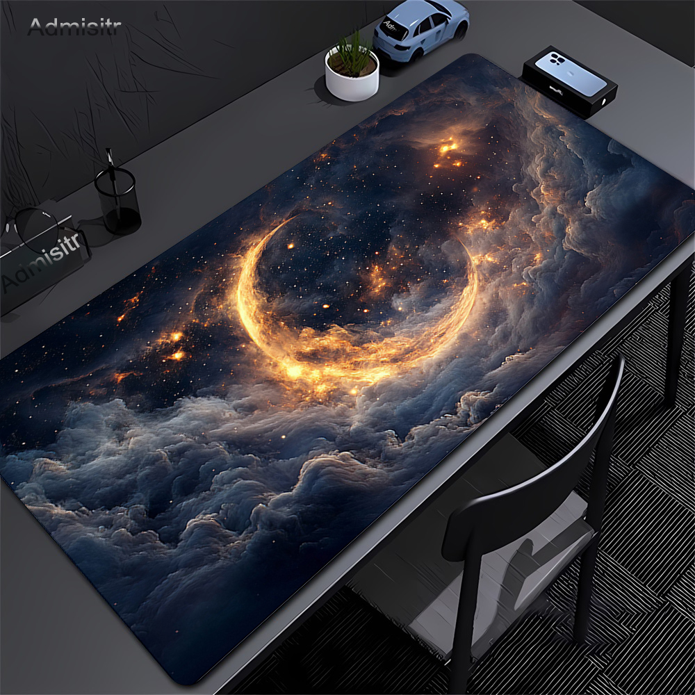 Rgb Mousepad - Large Moon Art Anime Mouse Pad