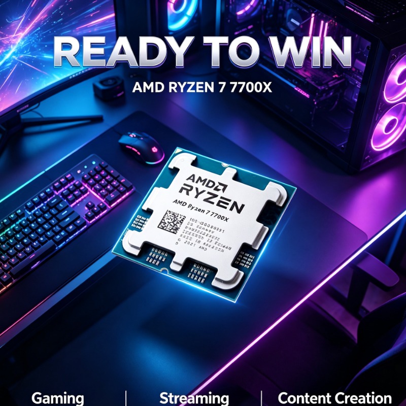 Pc Gaming Game - High Performance Gaming Processor AMD 7700X