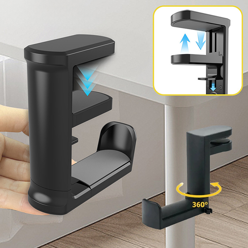 Headset Stand - No Punch Table Clip Hook Earphones