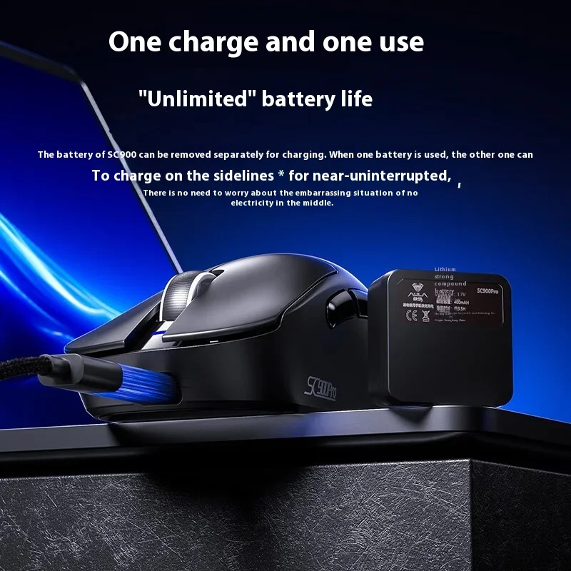 Wireless Gaming Mouse - AULA SC900 Mouse Mouse Paw3950 Tri