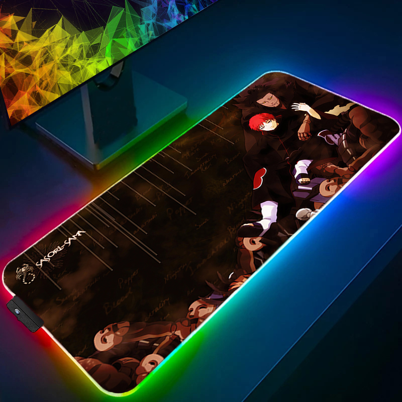 Pc Gaming Naruto - RGB Large Gaming Mouse Pad Naruto