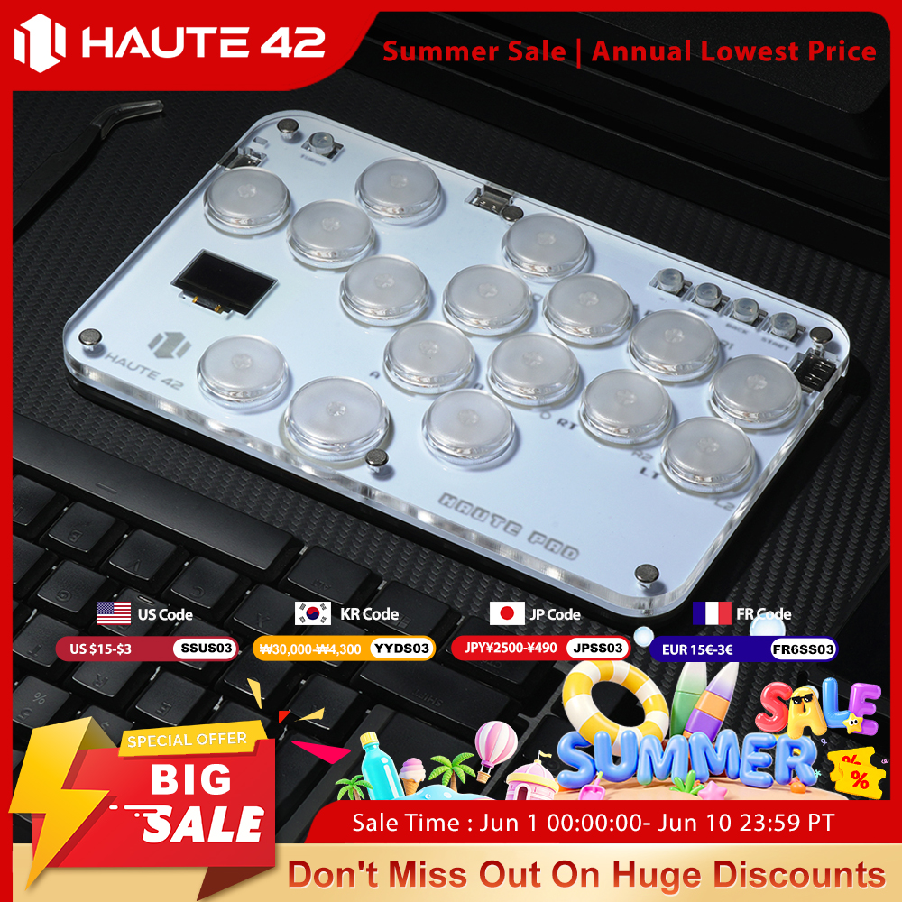 Joystick Pc Gaming - Haute42 Arcade Joystick Hitbox Leverless Controller