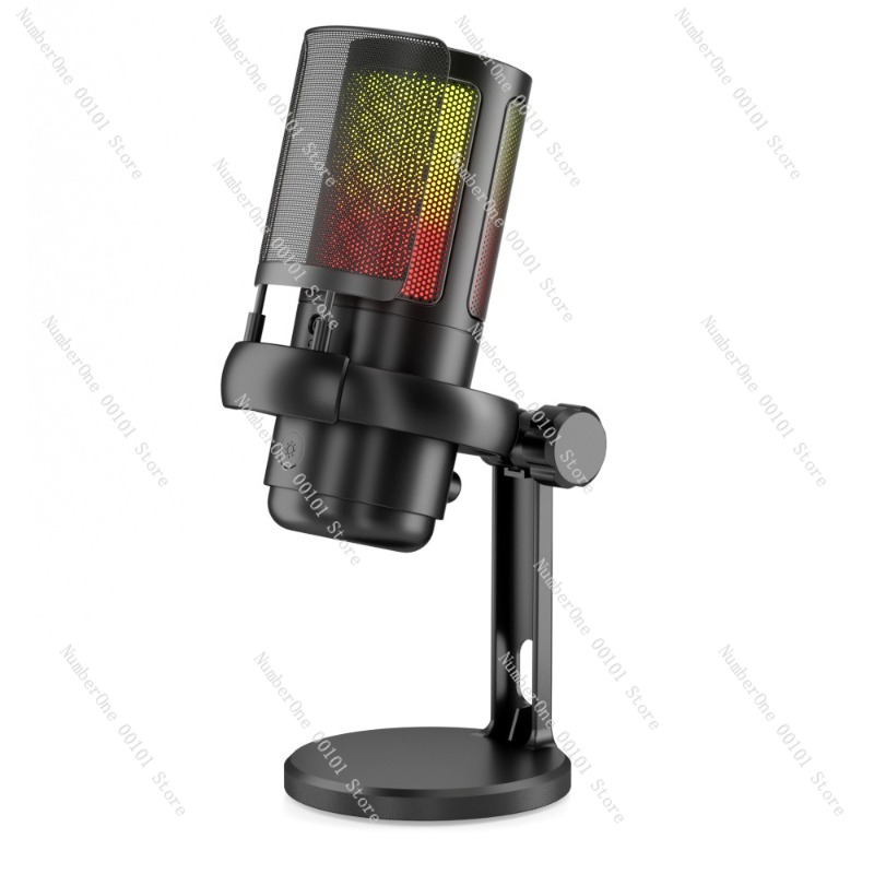 Pc Gaming Game - USB Desktop Condenser Microphone RGB Gaming