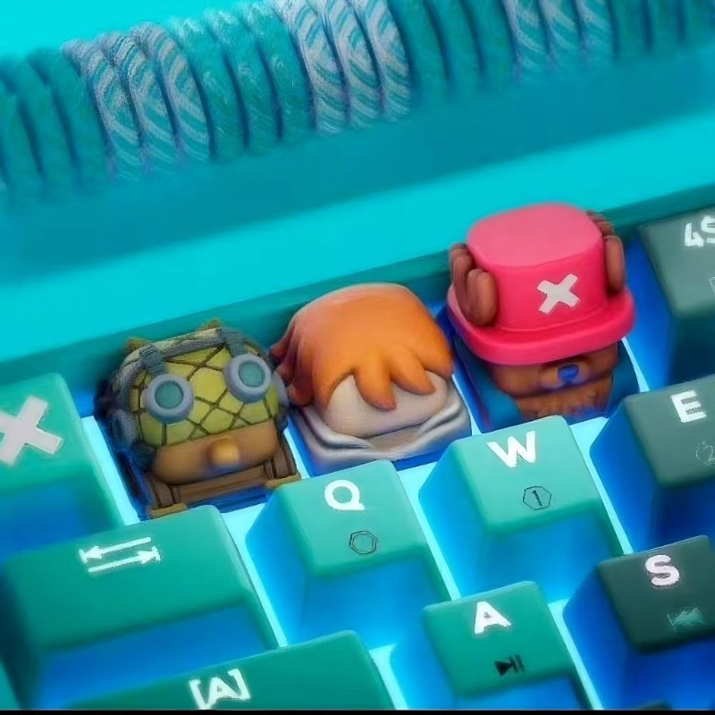 Custom Keycaps - One Piece Chopper Nami anime cartoon