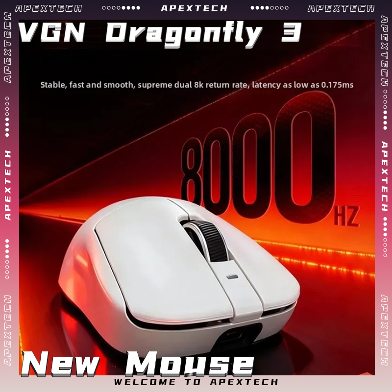 Wireless Gaming Mouse - VGN Dragonfly3 PRO Max Ultimate Bluetooth