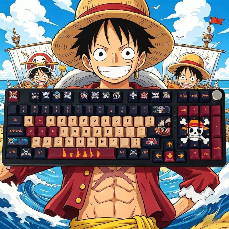 Custom Keycaps - BANDAI One Piece Monkey D. Luffy
