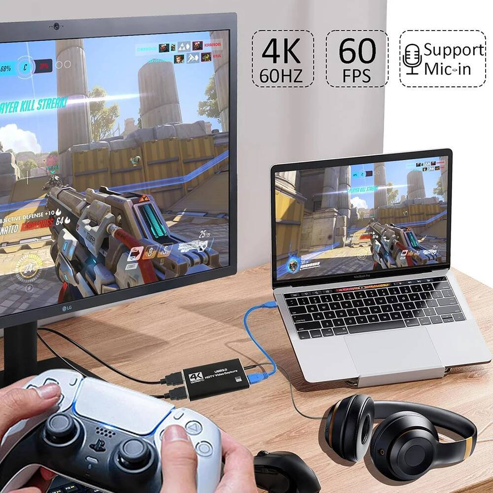 4K HDMI-Compatible to USB 3.0  - Pc Gaming Game review and price