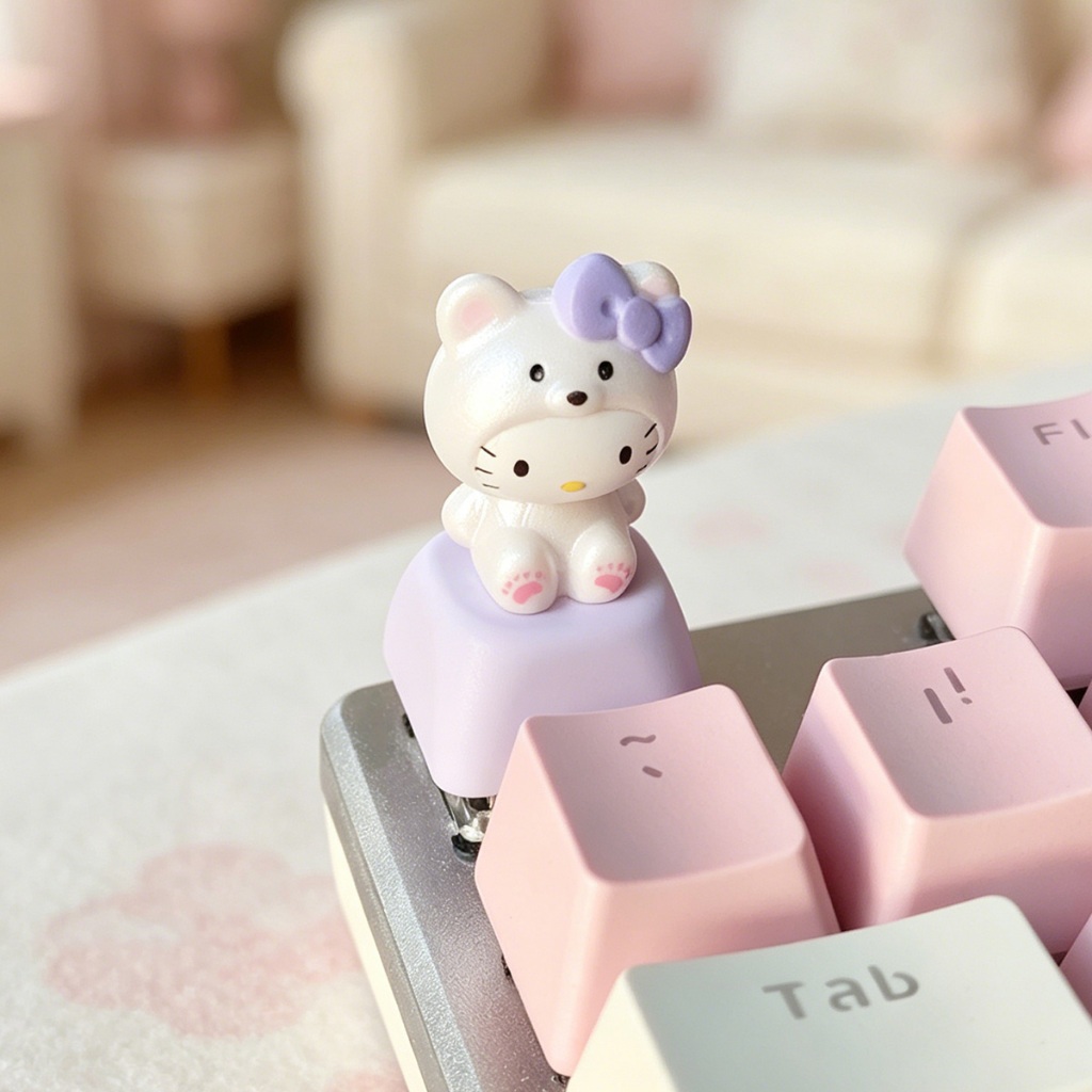 Kawaii Sanrios Keycaps Cute 3D - Custom Keycaps review and price