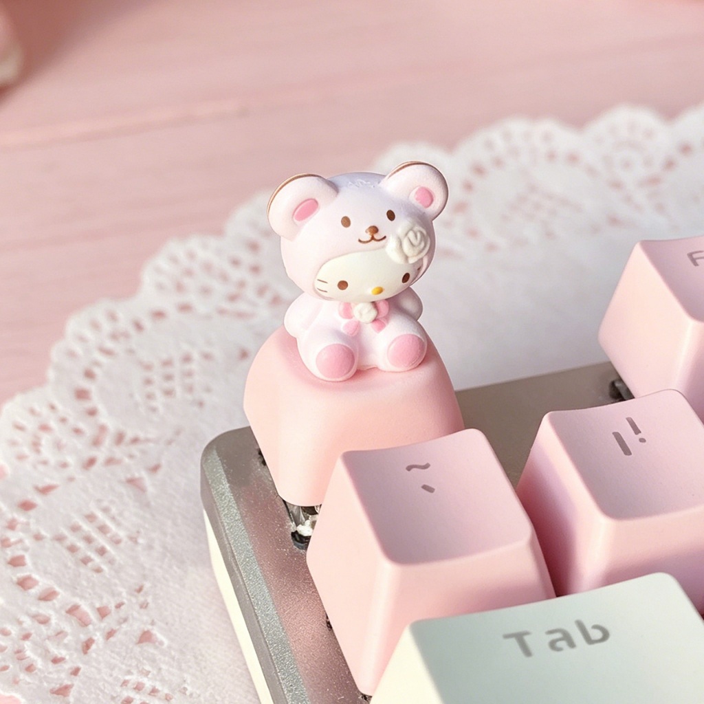 Kawaii Sanrios Keycaps Cute 3D - Custom Keycaps review and price
