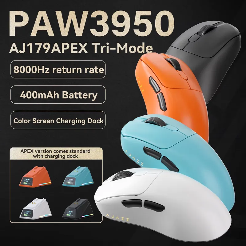 Ajazz AJ179 APEX PAW3950 Ergon - Wireless Gaming Mouse review and price