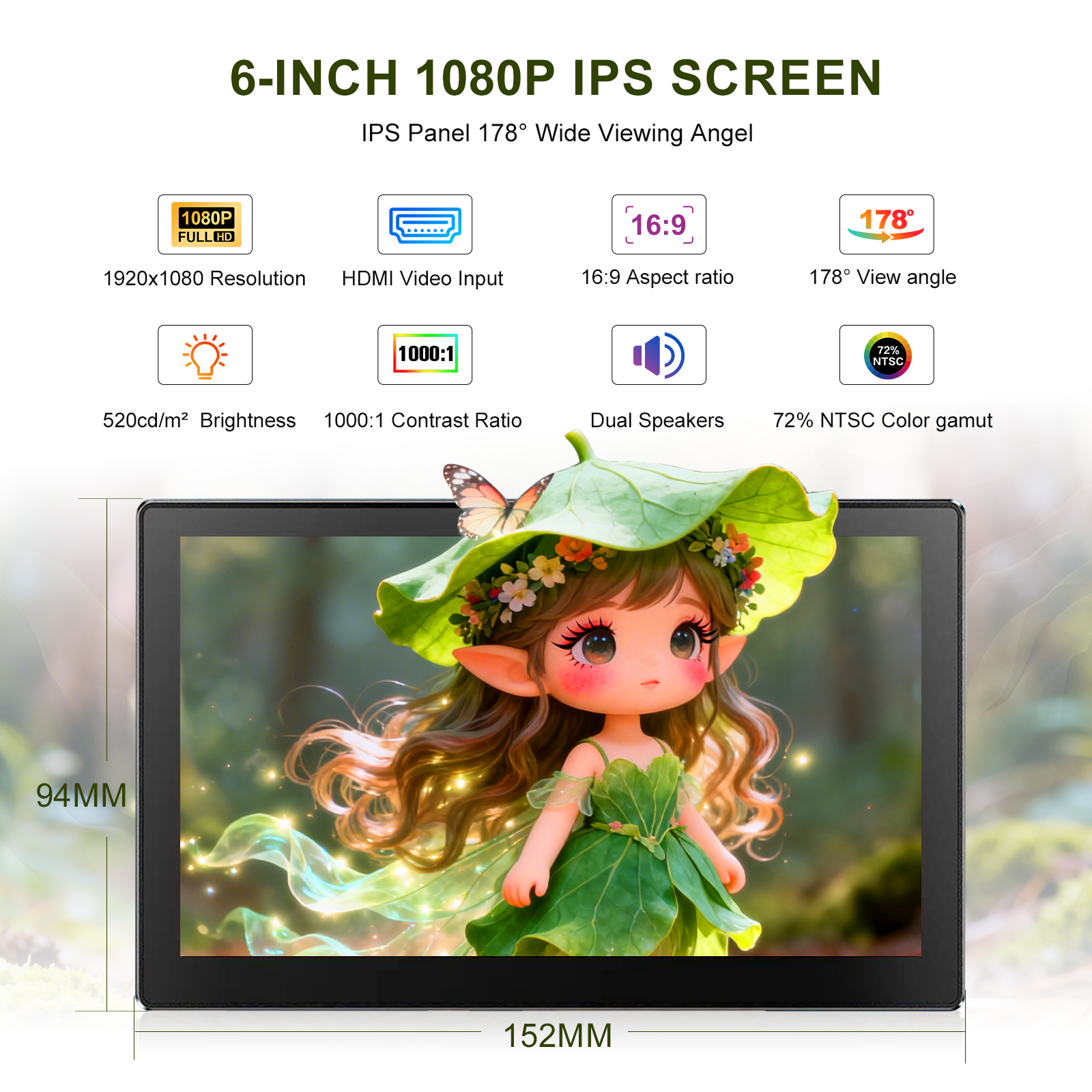 Unew 6 inch 1920x1080 IPS Port - Pc Gaming Gta 6 review and price