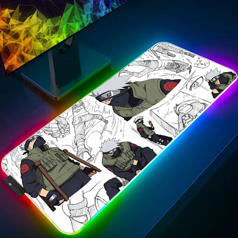 RGB Mouse Pad Naruto Kakashi H - Pc Gaming Naruto review and price