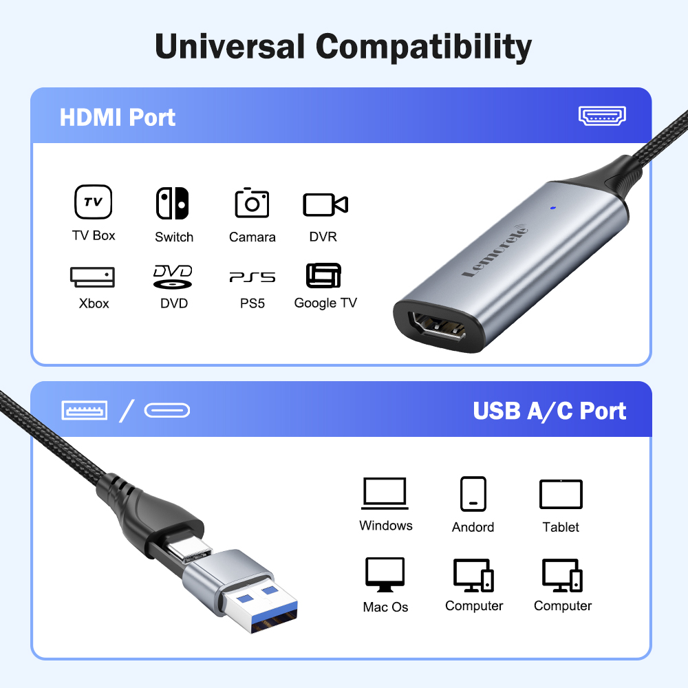 Lemorele USB 2.0 Video Capture - Pc Gaming Game review and price