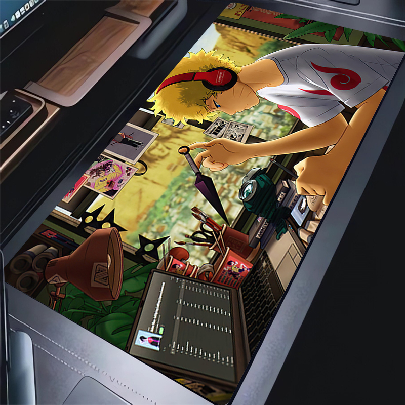 Gaming Mouse Pad PC Black And  - Pc Gaming Naruto review and price