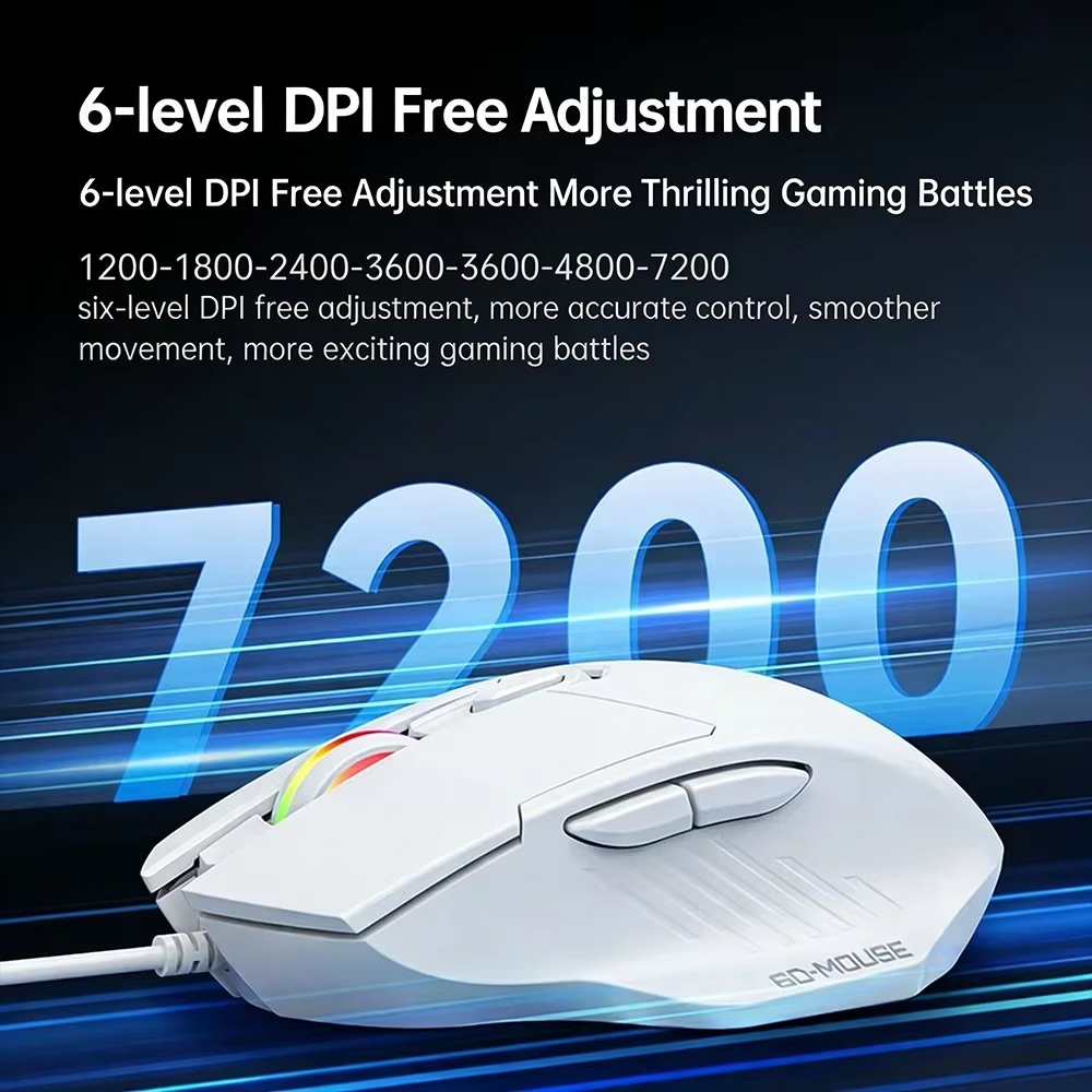 KEBIDUMEI 7200DPI Wired Mouse  - Pc Gaming Gta 6 review and price