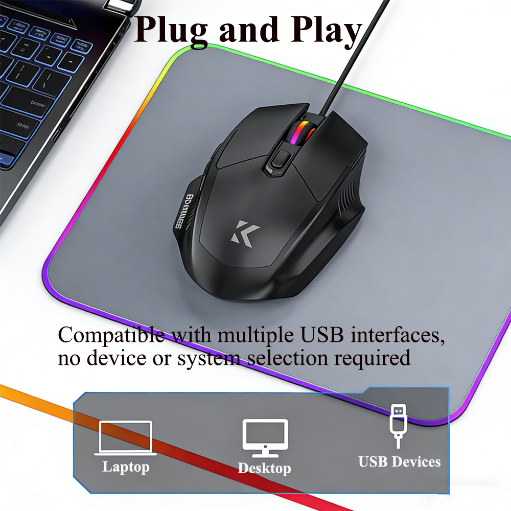 KEBIDUMEI 7200DPI Wired Mouse  - Pc Gaming Gta 6 review and price