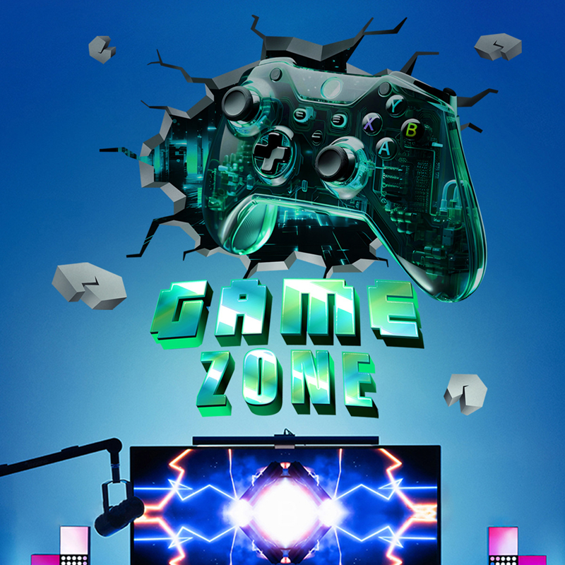 Game Zone Gaming Mural Broken  - Pc Gaming Quotes review and price
