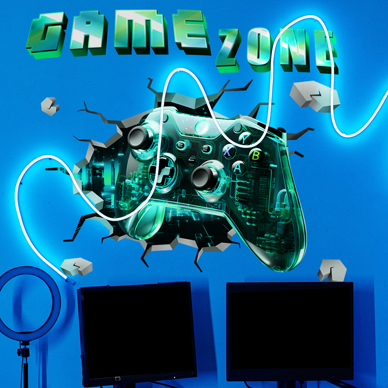 Game Zone Gaming Mural Broken  - Pc Gaming Quotes review and price