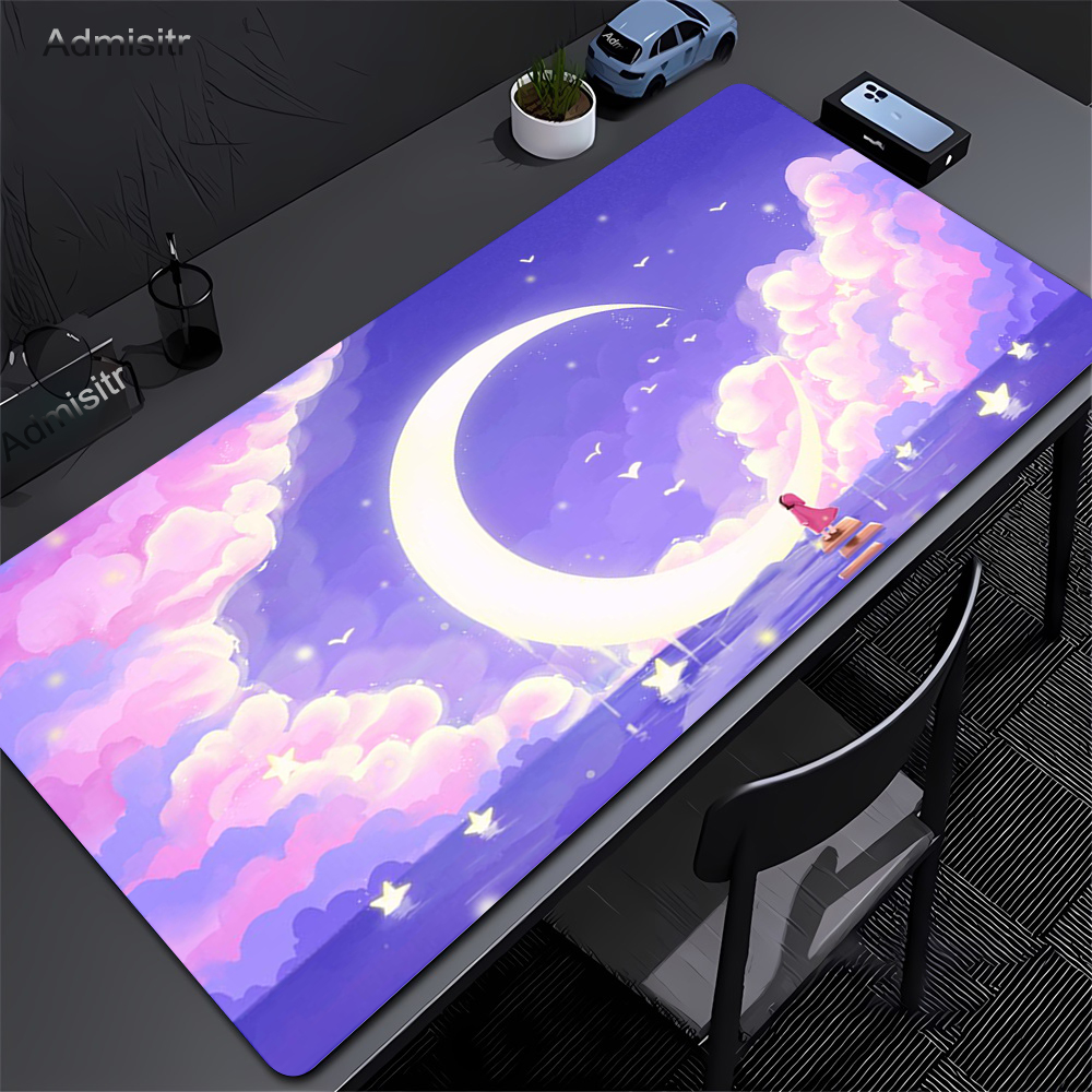 Large Moon Art Anime Mouse Pad - Rgb Mousepad review and price