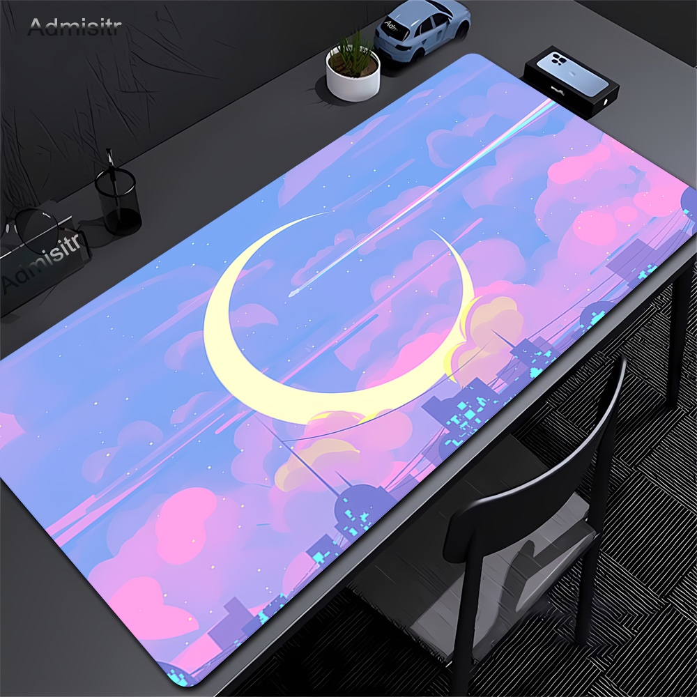 Large Moon Art Anime Mouse Pad - Rgb Mousepad review and price