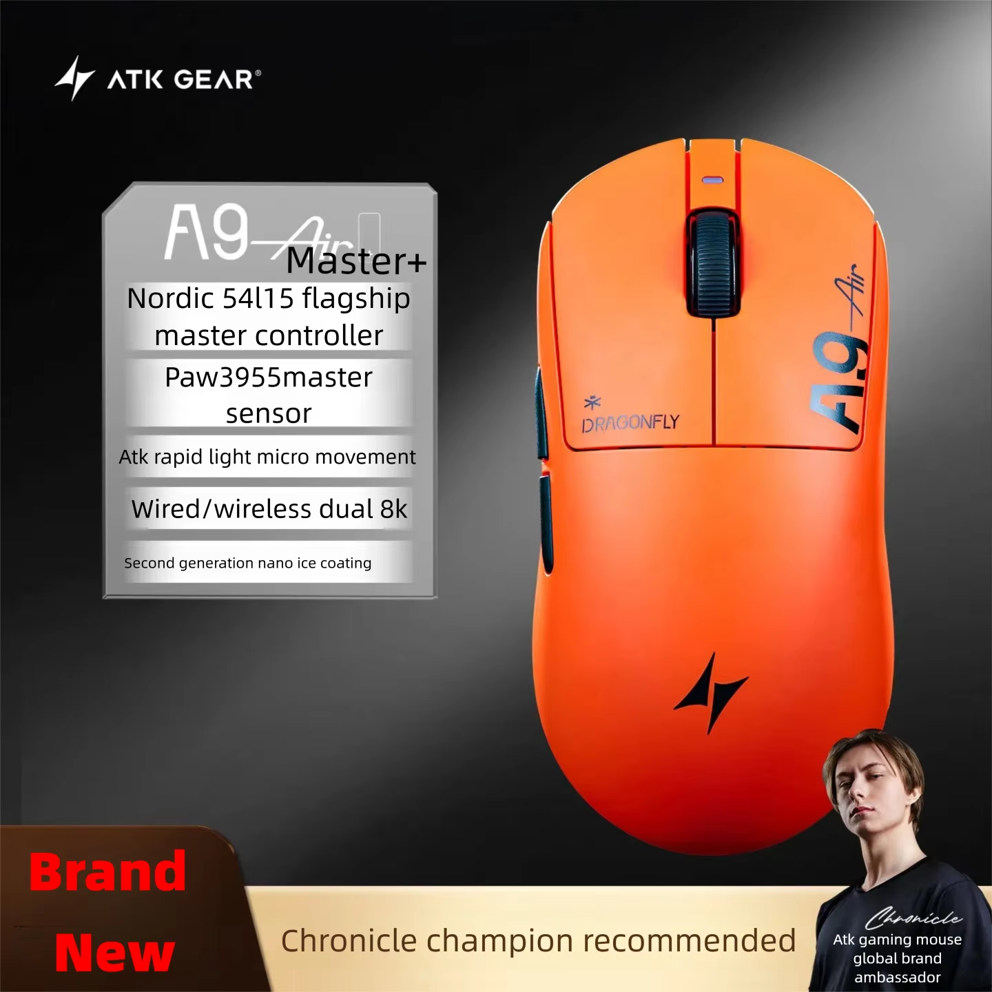 ATK A9 Air Ultimate Plus Gamin - Wireless Gaming Mouse review and price