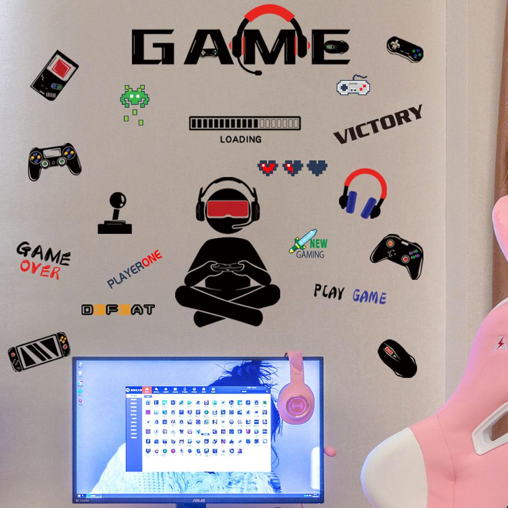 Gamer Vinyl Wall Sticker Game  - Pc Gaming Wallpaper review and price
