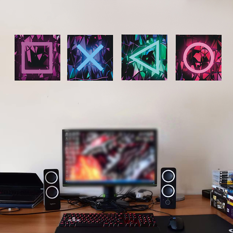 4PCS Kids Gaming Room Game Wal - Pc Gaming Quotes review and price