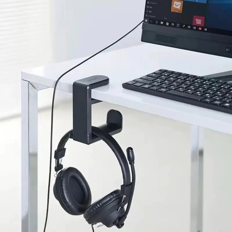 No Punch Table Clip Hook Earph - Headset Stand review and price