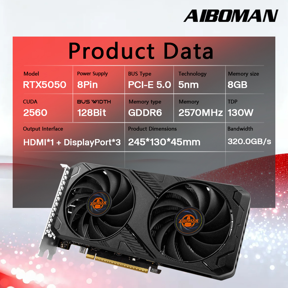AIBOMAN RTX5050 8GB Graphics C - Pc Gaming Nvidia review and price