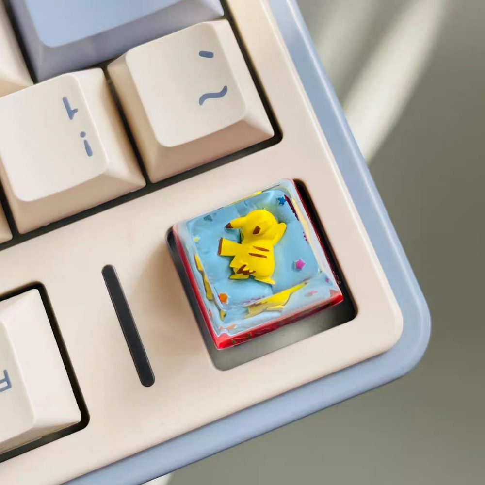 Pokémon Pikachu Keycaps, Mecha - Custom Keycaps review and price