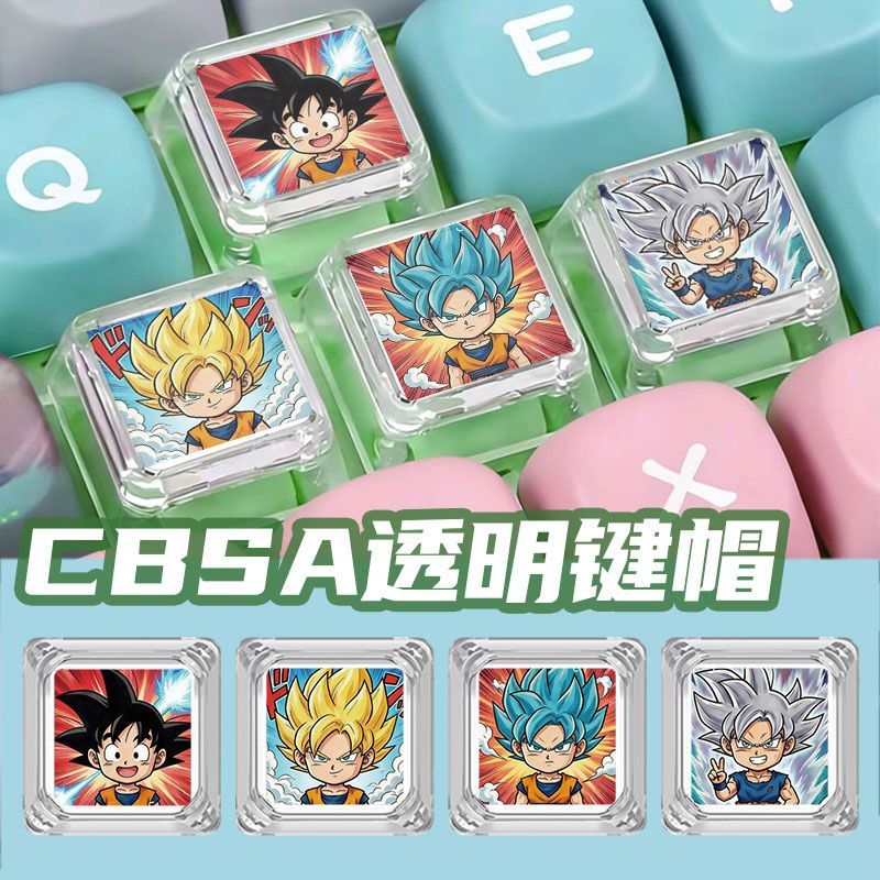 Dragon Ball Super Saiyan Carto - Custom Keycaps review and price