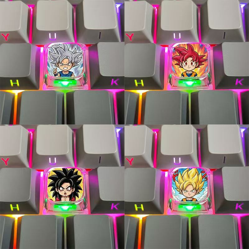 Dragon Ball Super Saiyan Carto - Custom Keycaps review and price