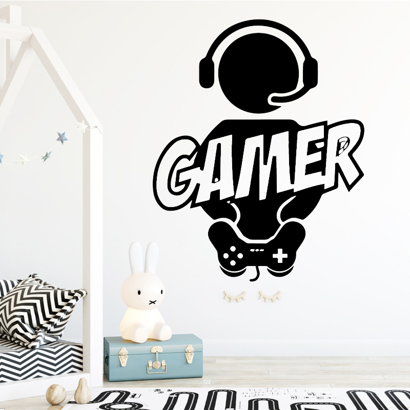 Carved Gamer Wall Sticker Viny - Pc Gaming Wallpaper review and price