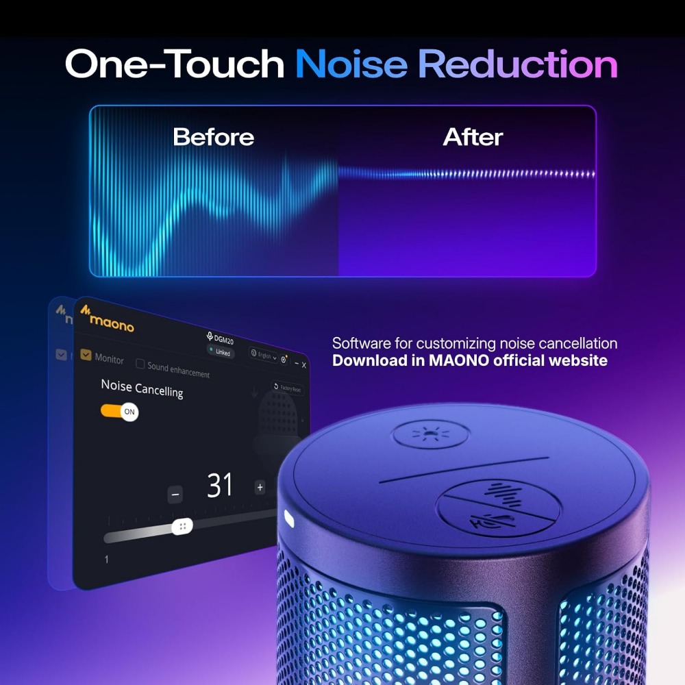 USB Gaming Microphone with Noi - Pc Gaming Gaming review and price