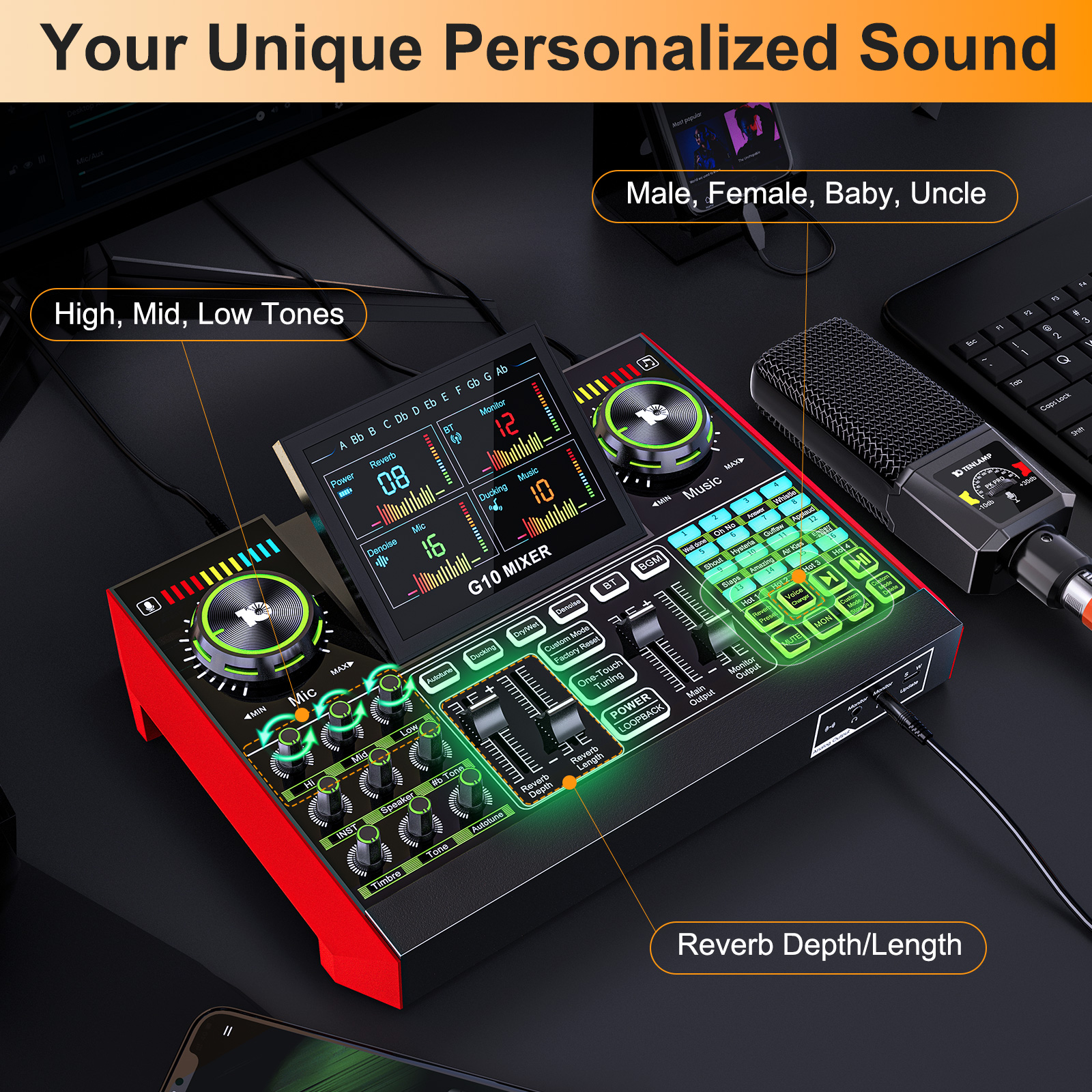 Tenlamp G10 Podcast Equipment  - Pc Gaming Gta 6 review and price
