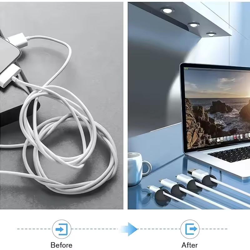 5/50Pcs Desktop Wall Cable Cli - Headset Stand review and price