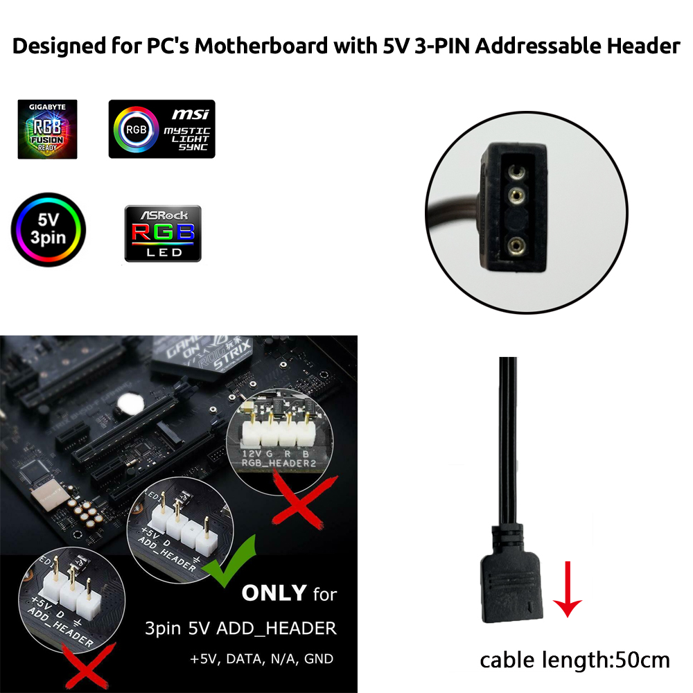 5V ARGB 3Pin Header for Asus A - Pc Gaming Gaming review and price