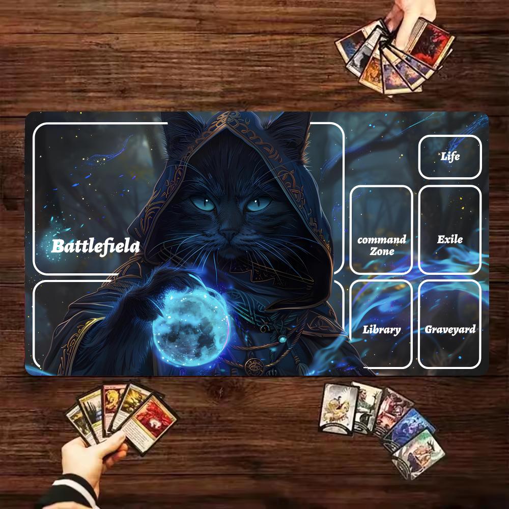 Black Cat Wizard MTG Playmat M - Pc Gaming Zone review and price